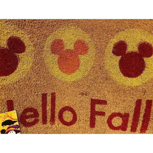 Mickey Mouse Other - MICKEY MOUSE HELLO FALL AUTUMN MAT - SIZE 18X28 - BRAND NEW WITH TAGS